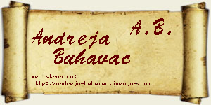 Andreja Buhavac vizit kartica